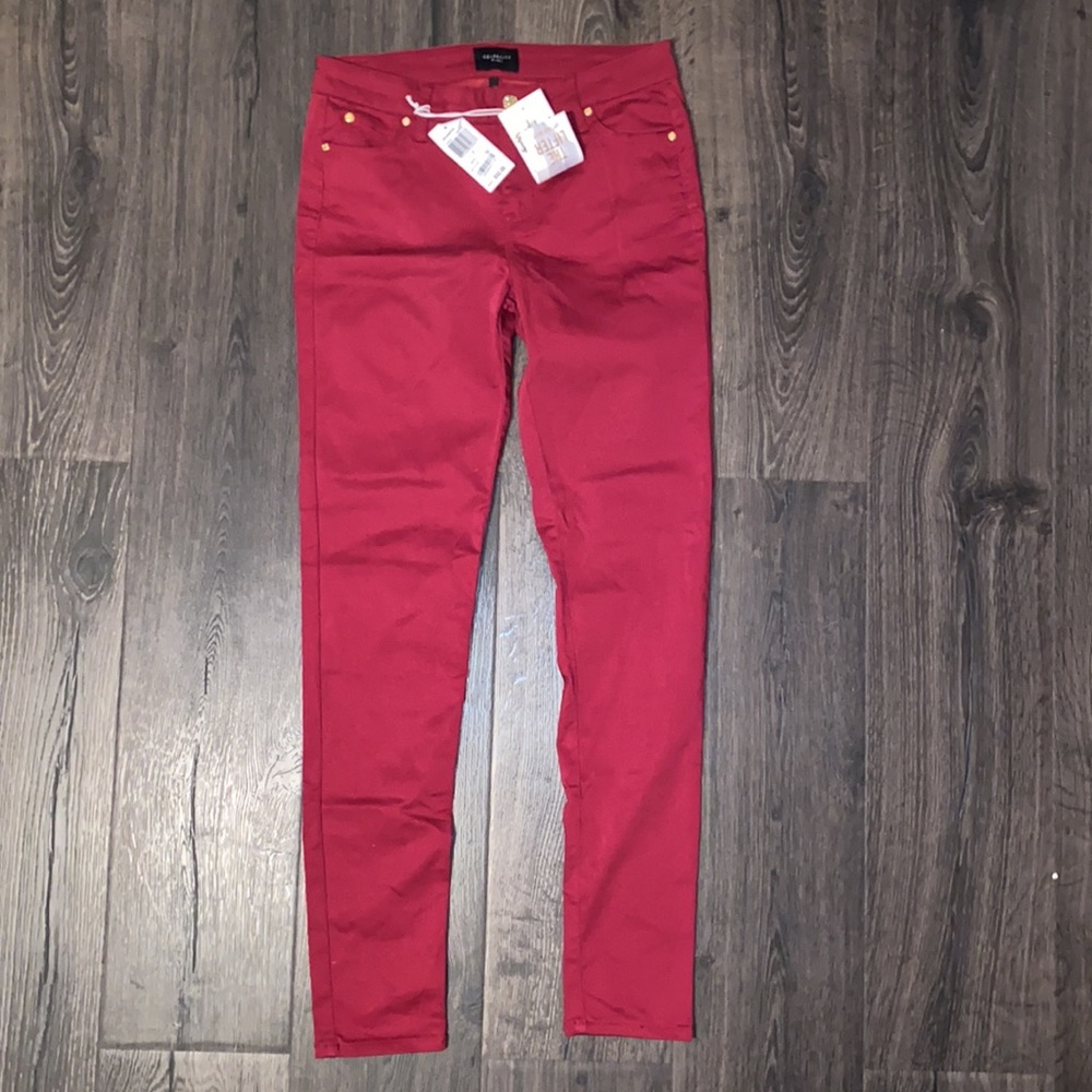 Celebrity Pink- Wine Red Skinny Jeans ✔️